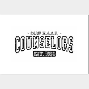 Camp Mash Counselor Varsity Black Posters and Art